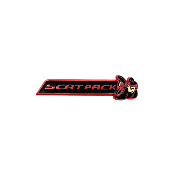 Black and Red Scatpack Emblem 1 Piece