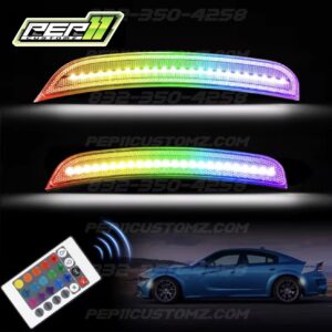 LED RGB White Reflectors/Side marker - Charger 2015+