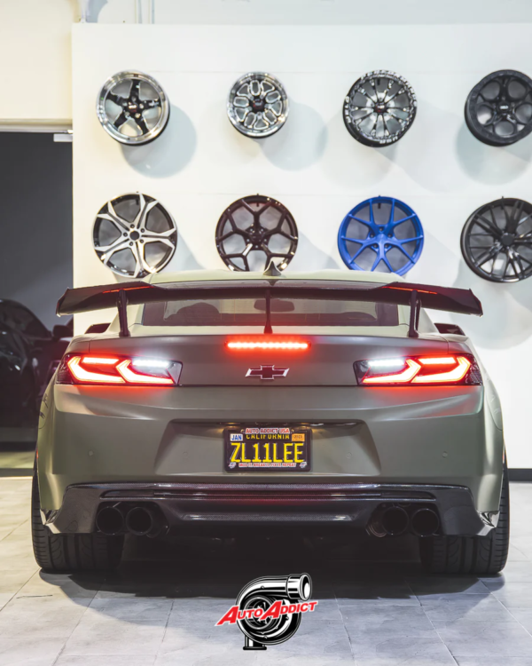 2016-2018 CHEVY CAMARO UMBRA LED TAILLIGHTS GLOSS BLACK/SMOKE LENS - Image 5