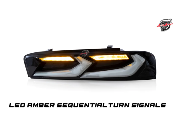 2016-2018 CHEVY CAMARO UMBRA LED TAILLIGHTS GLOSS BLACK/SMOKE LENS - Image 6