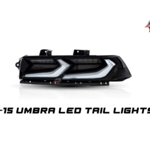 2014-2015 CHEVY CAMARO UMBRA LED TAILLIGHTS GLOSS BLACK/SMOKE LENS