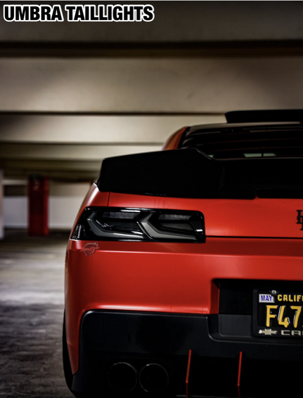 2014-2015 CHEVY CAMARO UMBRA LED TAILLIGHTS GLOSS BLACK/SMOKE LENS - Image 8