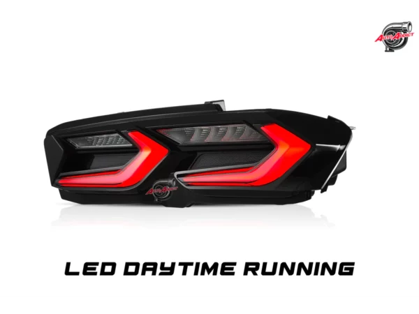 2019-2023 CHEVY CAMARO UMBRA LED TAILLIGHTS GLOSS BLACK/SMOKE LENS - Image 3