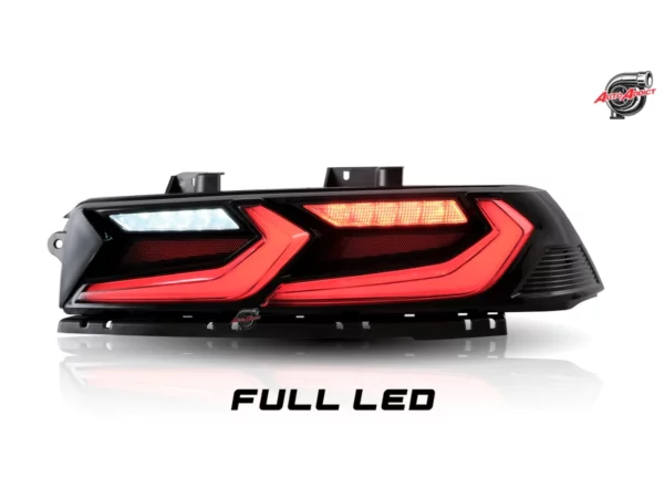 2014-2015 CHEVY CAMARO VELOX LED TAILLIGHTS GLOSS BLACK/RED LENS - Image 3