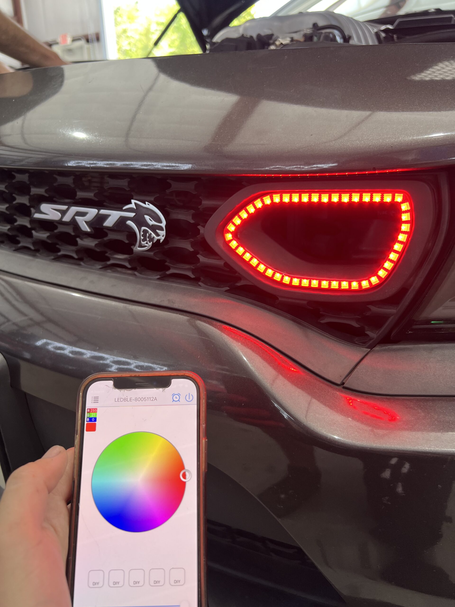 RGB Led Snorkel Inserts-Bluetooth solid Color + Flow