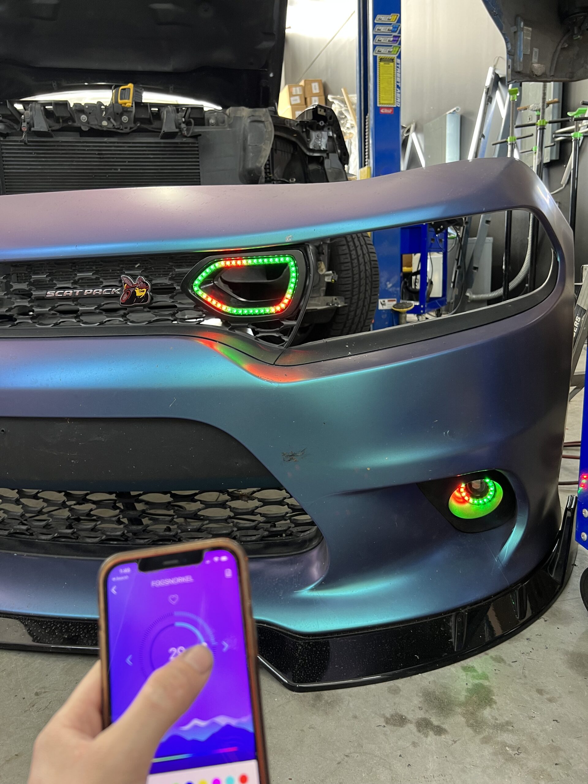 RGB Led Snorkel Inserts-Bluetooth solid Color + Flow - Image 5