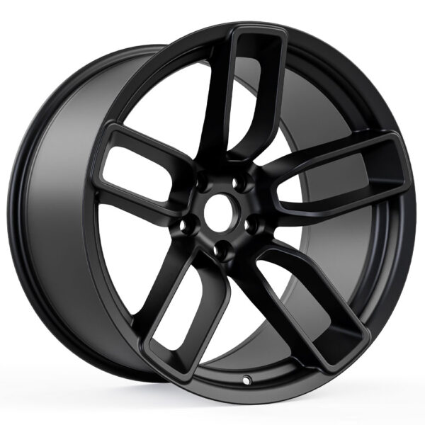 Coffin Style Widebody Matte Black Wheel (20"x11", -2.5 Offset, 5x115 Bolt Pattern