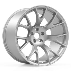 Original Hellcat Style Widebody Matte Silver Wheel (20"x11", -2.5 Offset, 5x115 Bolt Pattern, 71.6 mm Hub
