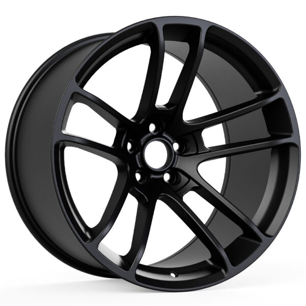 Hellcat Widebody 2 Style Matte Black Wheel (20"x11", -2.5 Offset, 5x115 Bolt Pattern