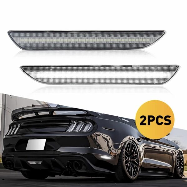 LED White Reflectors - 2015-2023 Mustang side marker