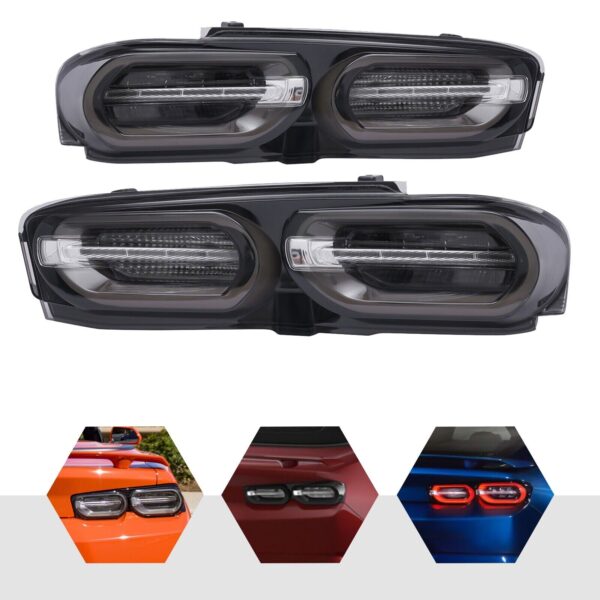 2019-23 Camaro New Darkened Smoked Tinted LED Rear Tail Lamps RH + LH Kit 20 21