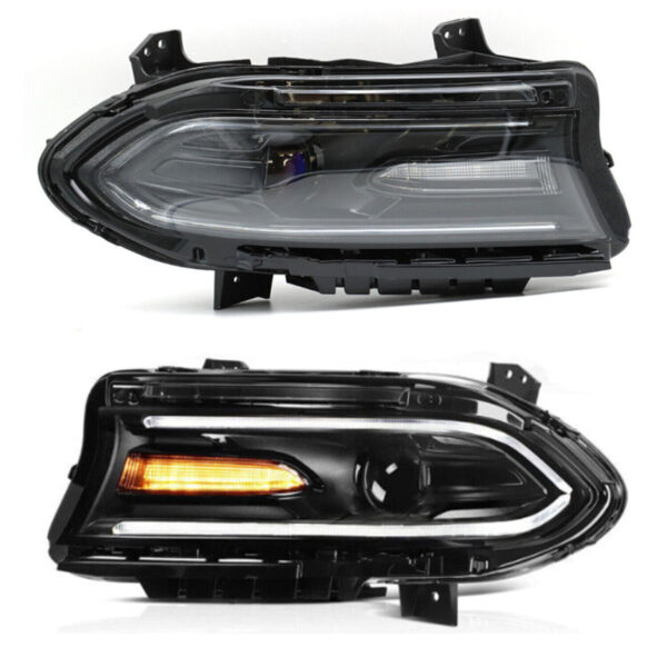 Halogen lamps Dual Headlights Assembly for 2015-2023 Dodge Charger DRL