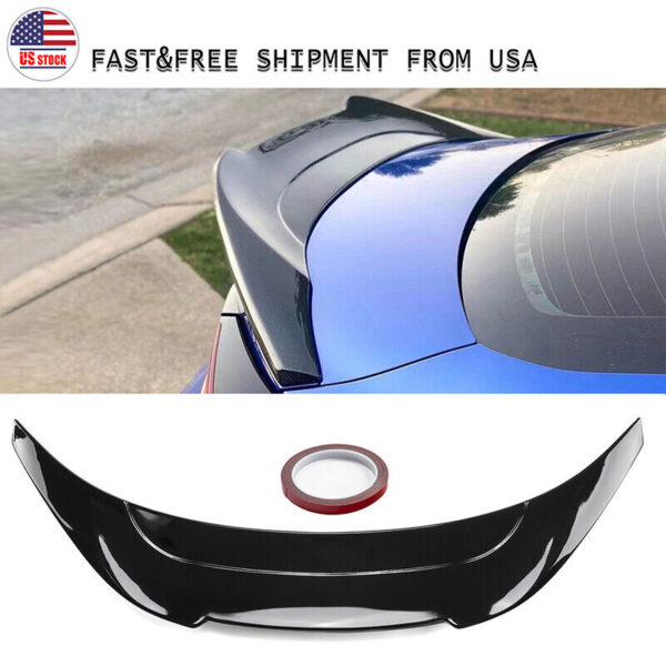 Rear Trunk Spoiler Lid Wing Lip For 22-23 Toyota GR86 BRZ suburb Gloss Black