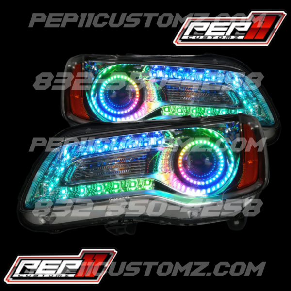 2011-2023 Chrysler 300 Multicolor Flow Series Headlights