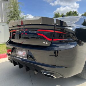 charger 2015 + older bumper rt/se/sxt rectangle tip diffuser
