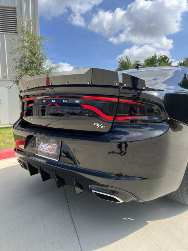charger 2015 + older bumper rt/se/sxt rectangle tip diffuser