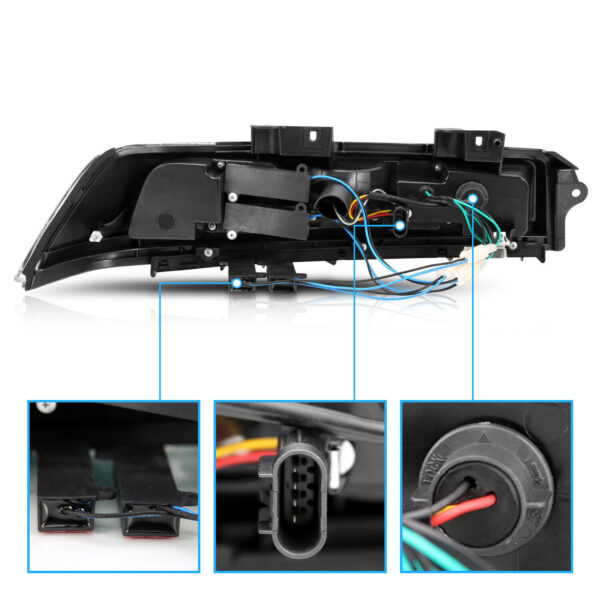 2014 2015 Chevy Camaro LED Smoke Rear Brake Replacement Tail Lights Lamps - Image 7