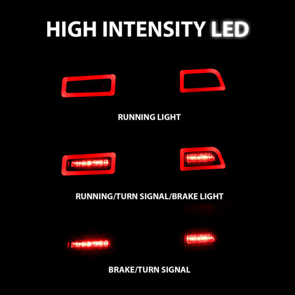 2014 2015 Chevy Camaro LED Smoke Rear Brake Replacement Tail Lights Lamps - Image 8