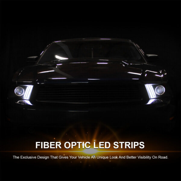 2010-2014 Ford Mustang Sequential LED Signal DRL Projector Headlights - Image 6