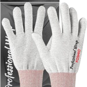 FOSHIO Vinyl Wrap Gloves, Professional Anti-Static Application Gloves