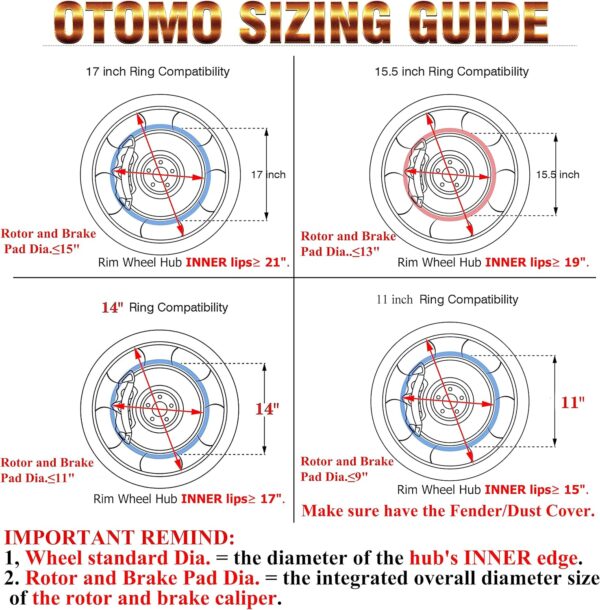 Universal Rim Wheel Ring lights - 15.5" LED Wheel Ring Lighting Kit RGB with APP&IR, 288LED Single Row Neon Rim Light with W/Turn & Braking Signal, 12V DC Waterproof for Truck Car SUV(Rotor Brake Dia≤13",Rim Inner Edge Dia≥19") - Image 7