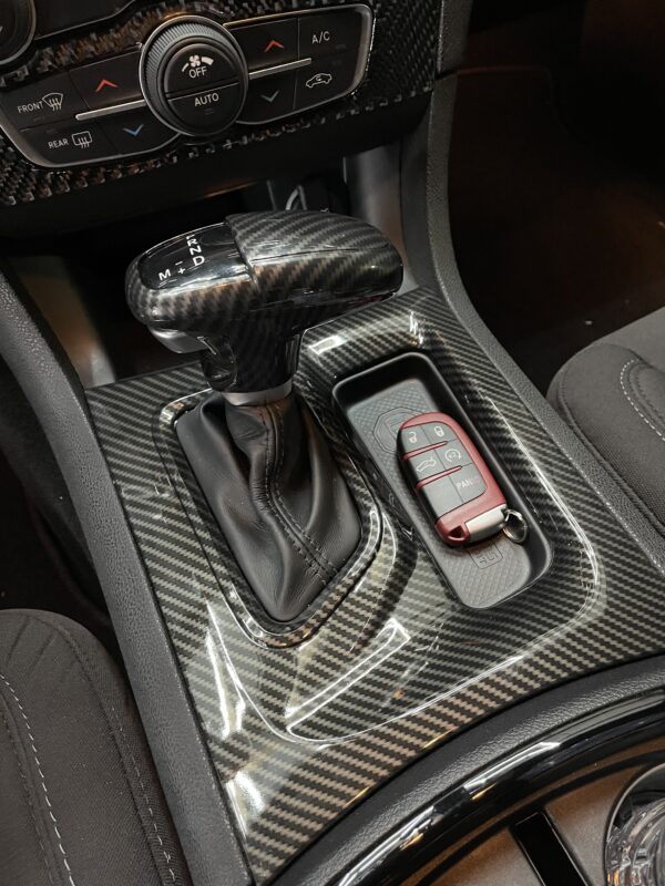 Charger,Challenger,Durango,Jeep Grand Cherokee Carbon Print Interior - Shift Cover - Image 2