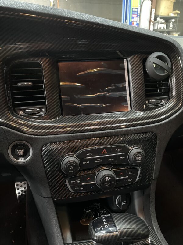 Charger Carbon Print Interior - Radio Cover - Image 3