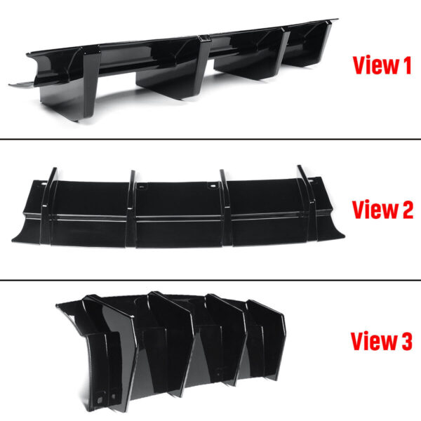 Challenger - R/T SRT SXT HELLCAT 2015+ Rear Bumper Diffuser Fin Plate - Image 7