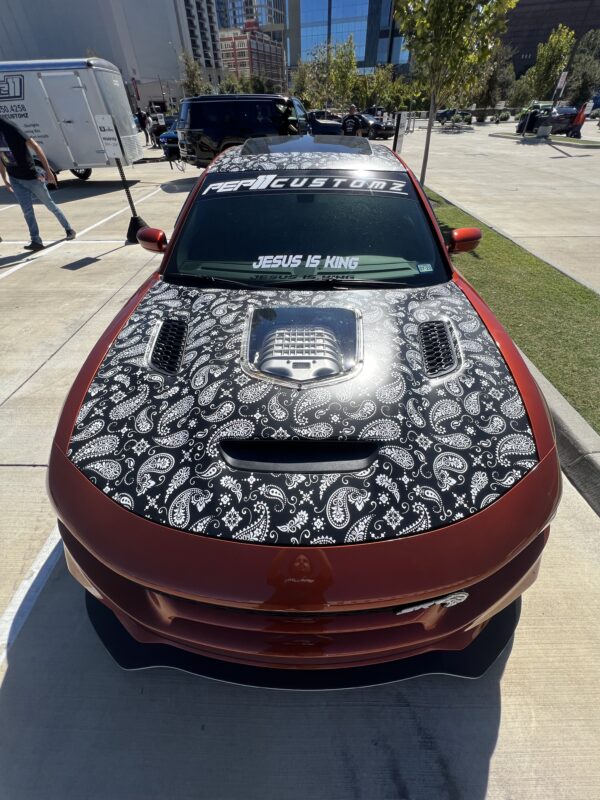 CHARGER REDEYE HOOD STYLE WITH GLASS CUT OUT - FITS 2015+ ALL MODELS *WE DO NOT OFFER SHIPPING FOR HOODS OR BUMPERS* - Image 2