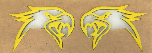 Yellow Trackhawk Emblems