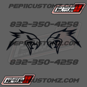 Black Trackhawk Emblems
