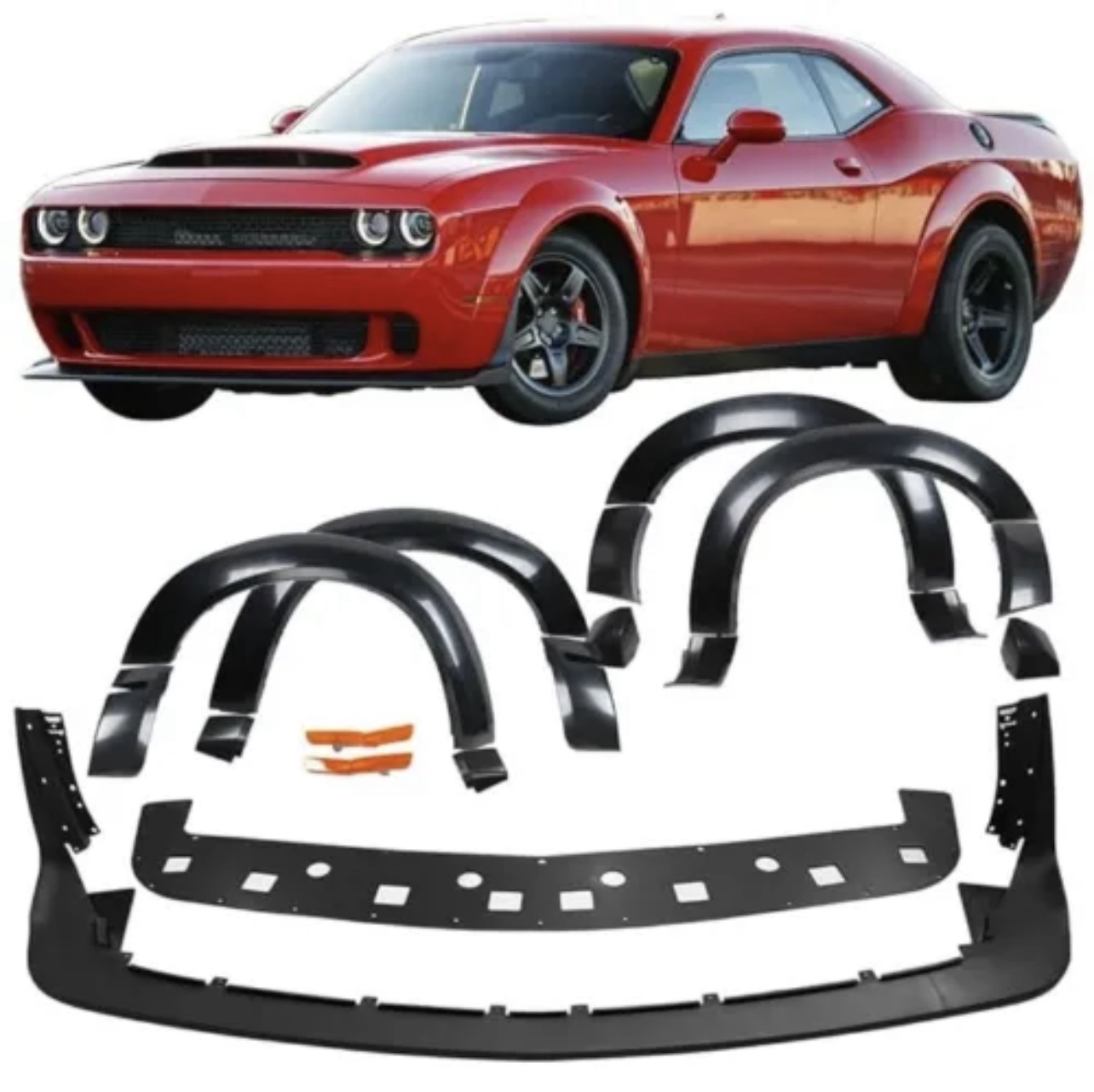 Challenger Widebody Kit - Widebody Lip + Flares.