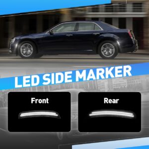 LED Smoked Reflectors / Side markers - Chrysler 300 c300