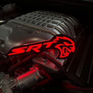 SRT Hellcat LED RGB Emblem logo XL size  (Old gen)