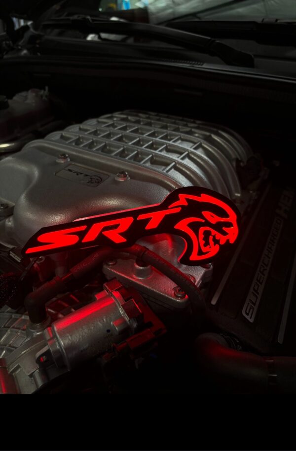SRT Hellcat LED RGB Emblem logo XL size  (Old gen)