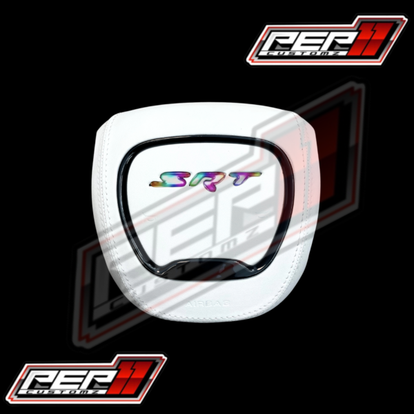 LED ‘SRT’ RGB/FLOW - White Leather / White Stitch /Gloss Black Trim