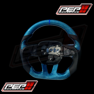 Blue carbon No led steering wheel