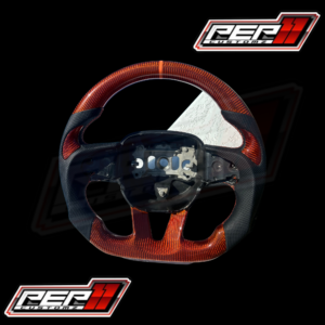 Orange carbon no led steering wheel