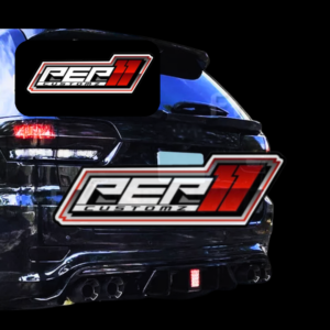 Jeep Grand Cherokee Trackhawk / SRT 2014-22 Diffuser with LED Brake Light for - Quad Tip H Shaped Exhaust
