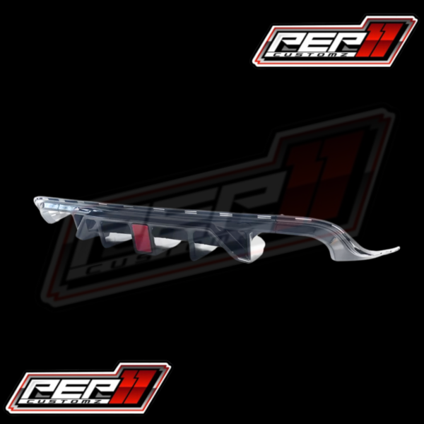 Jeep Grand Cherokee Trackhawk / SRT 2014-22 Diffuser with LED Brake Light for - Quad Tip H Shaped Exhaust - Image 5