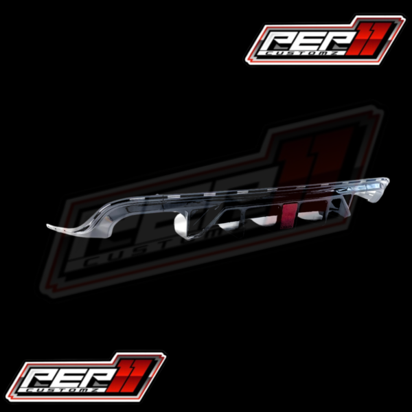 Jeep Grand Cherokee Trackhawk / SRT 2014-22 Diffuser with LED Brake Light for - Quad Tip H Shaped Exhaust - Image 4