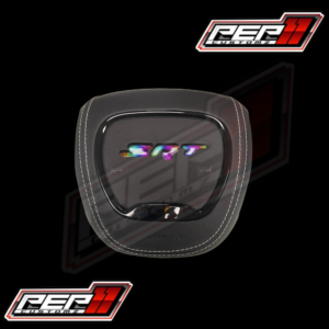 LED  ‘SRT’ RGB /FLOW - AIRBAG COVER LEATHER, WHITE STITCH