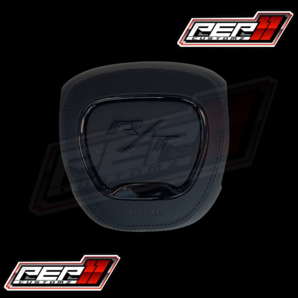 R/T Stitched AIR BAG COVER Black Leather