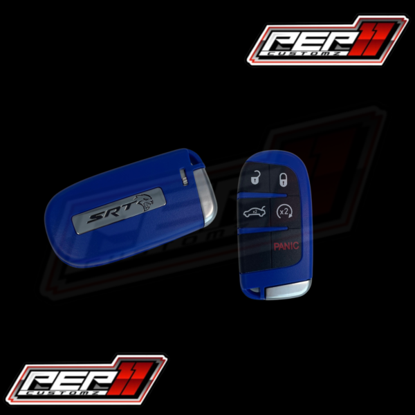 Blue KEY Fob - “SRT HELLCAT” style