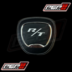 R/T White Stitch / Leather / Chrome Trim Airbag Cover