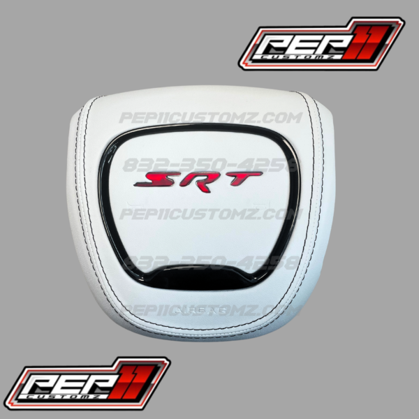 LED ‘SRT’ RGB/FLOW - White Leather / Black Stitch /Gloss Black Trim