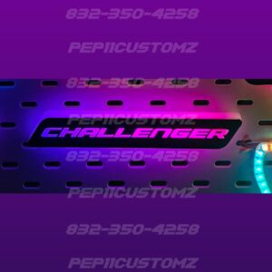 Challenger LED Emblem RGB and Flow patterns