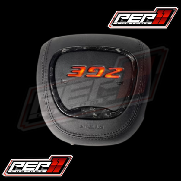 LED ‘392’ RGB/FLOW Airbag Cover / Light up Forged Carbon Ring