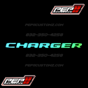 Charger LED Emblem RGB and Flow patterns