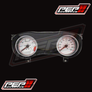 Dodge Charger Daytona Edition Gauge Face; 200 MPH; White